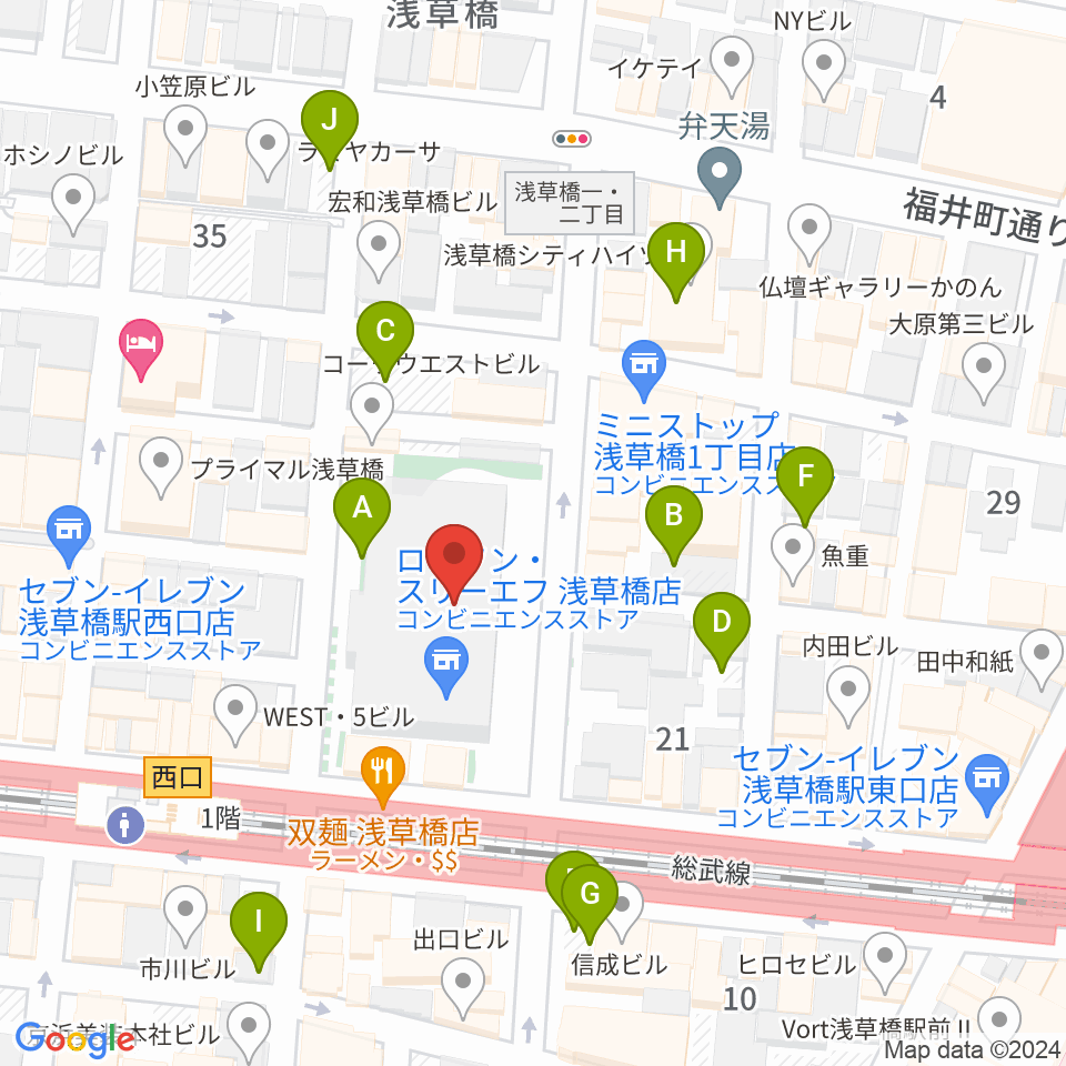 浅草橋ヒューリック ホール＆ヒューリック周辺の駐車場・コインパーキング一覧地図