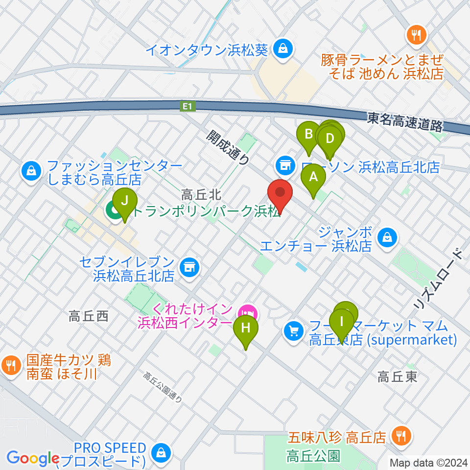 きたいち音楽教室周辺の駐車場・コインパーキング一覧地図