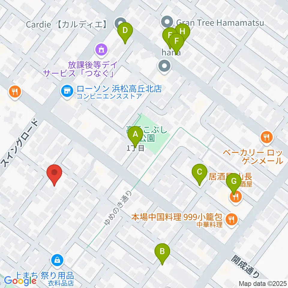 きたいち音楽教室周辺の駐車場・コインパーキング一覧地図