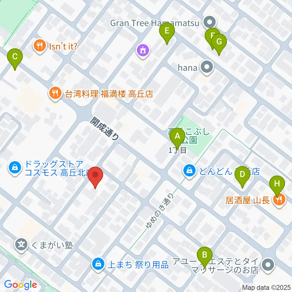 きたいち音楽教室周辺の駐車場・コインパーキング一覧地図