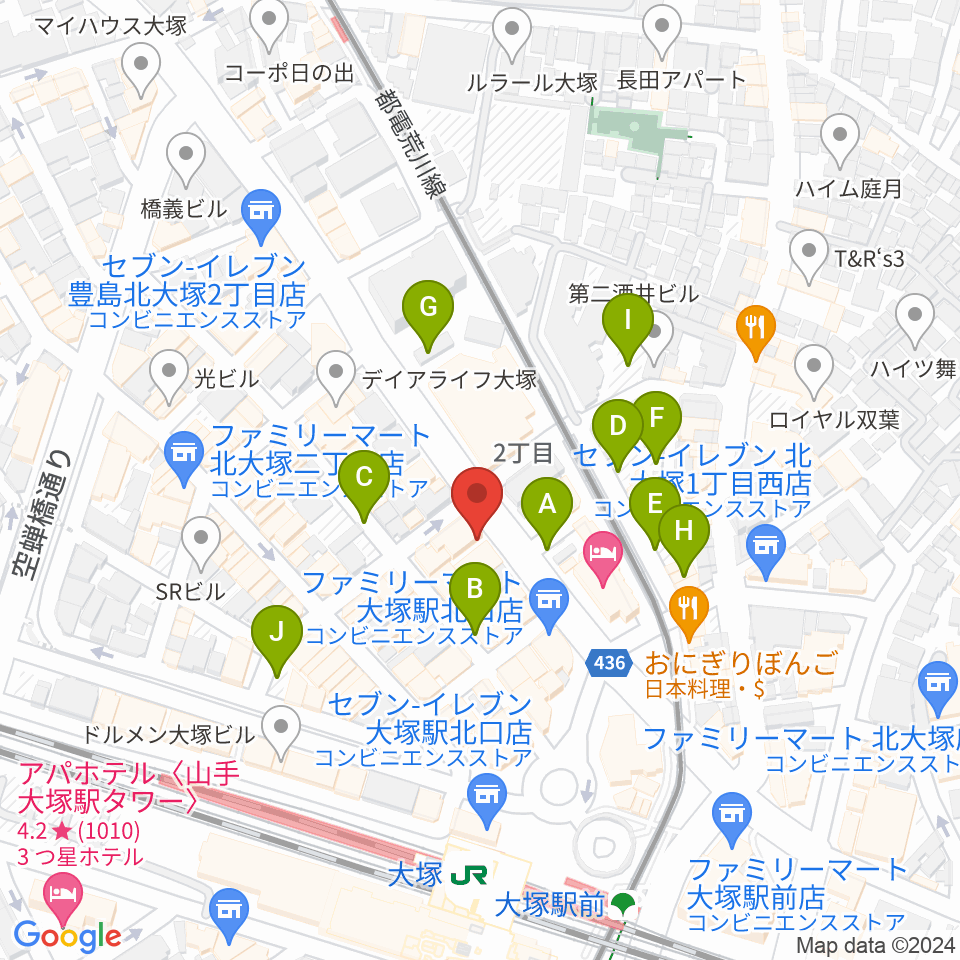 大塚Hearts+周辺の駐車場・コインパーキング一覧地図
