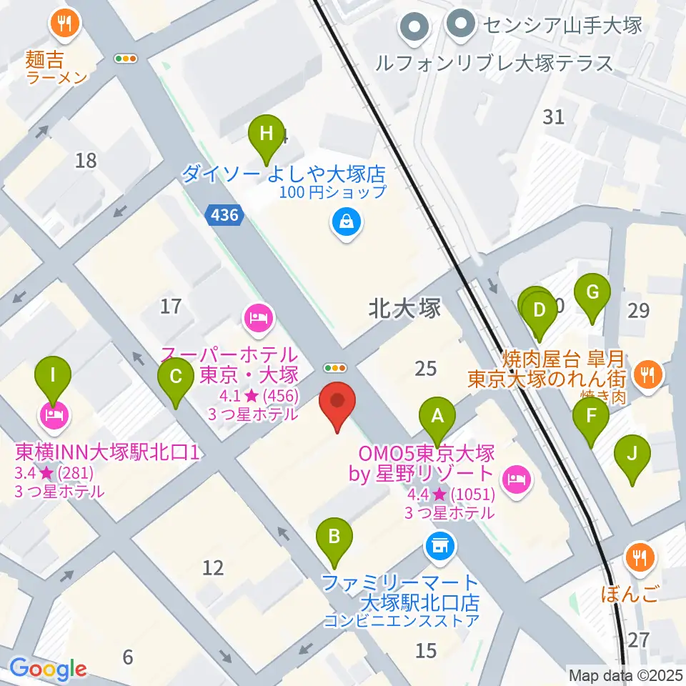 大塚Hearts+周辺の駐車場・コインパーキング一覧地図