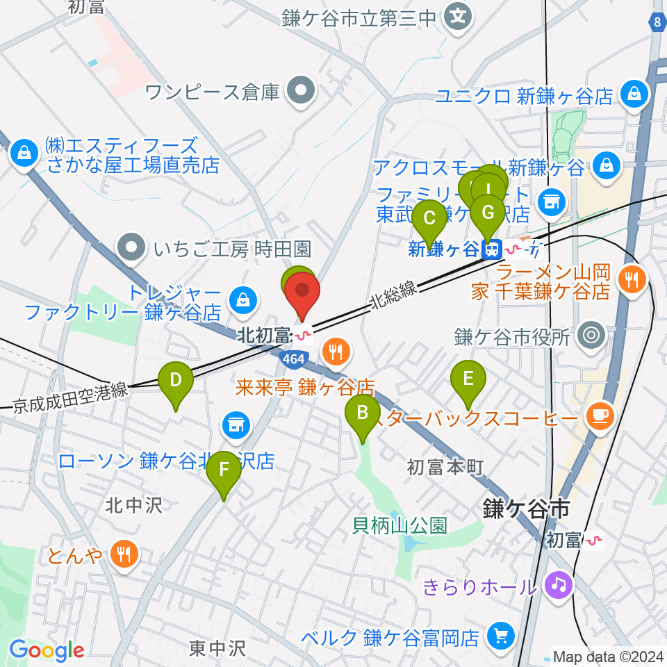 ハンドワイヤードガレージ周辺の駐車場・コインパーキング一覧地図