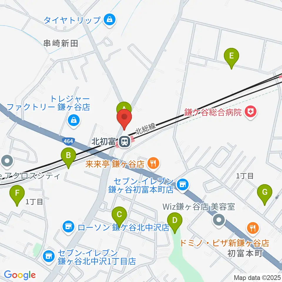 ハンドワイヤードガレージ周辺の駐車場・コインパーキング一覧地図