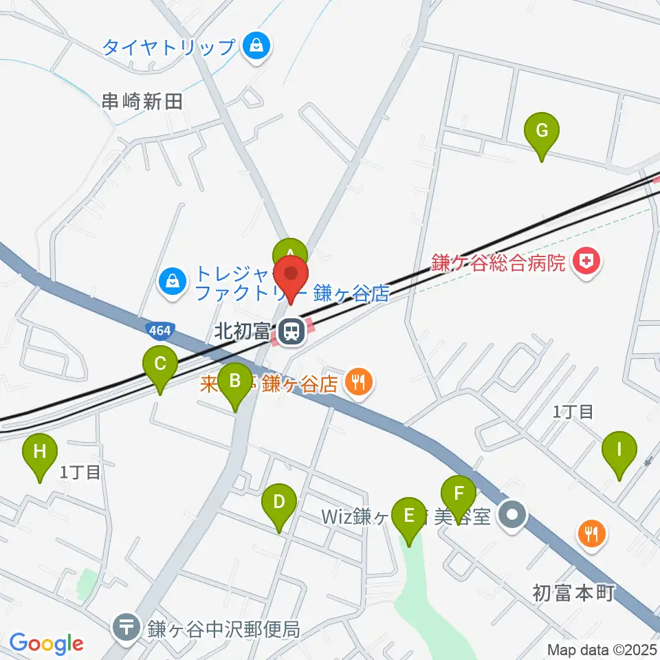 ハンドワイヤードガレージ周辺の駐車場・コインパーキング一覧地図
