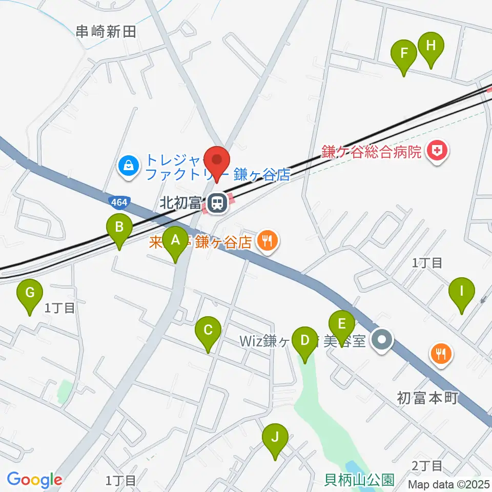 ハンドワイヤードガレージ周辺の駐車場・コインパーキング一覧地図