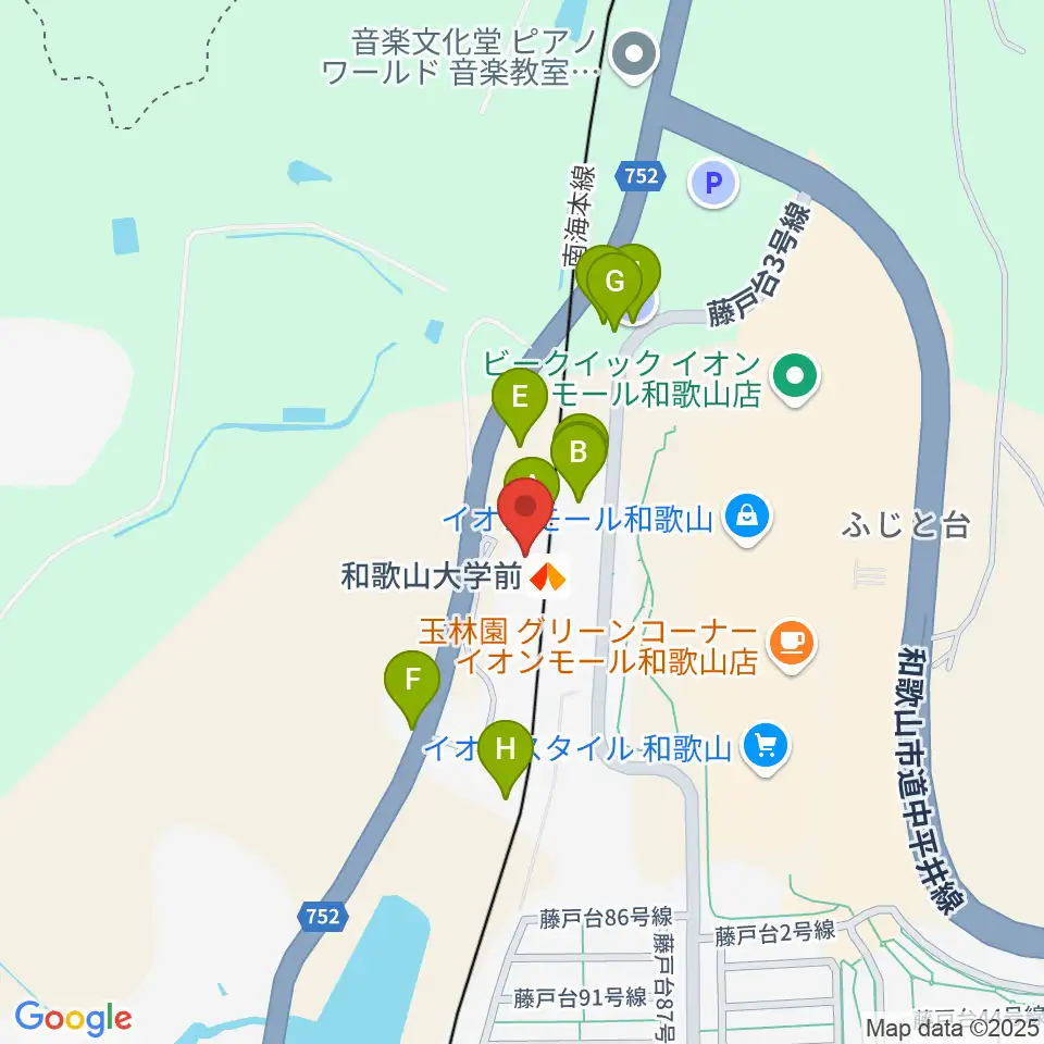 和歌山シェルター周辺の駐車場・コインパーキング一覧地図