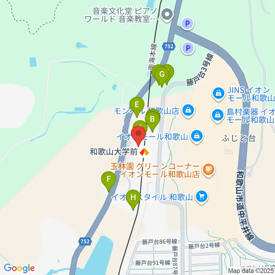 和歌山シェルター周辺の駐車場・コインパーキング一覧地図