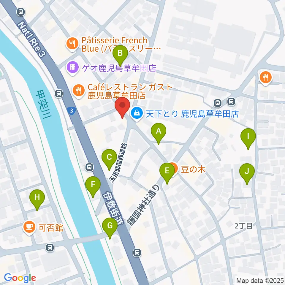 中央楽器周辺の駐車場・コインパーキング一覧地図