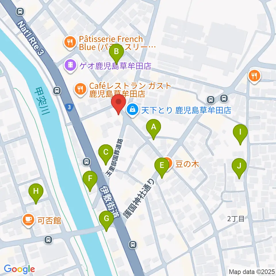 中央楽器周辺の駐車場・コインパーキング一覧地図