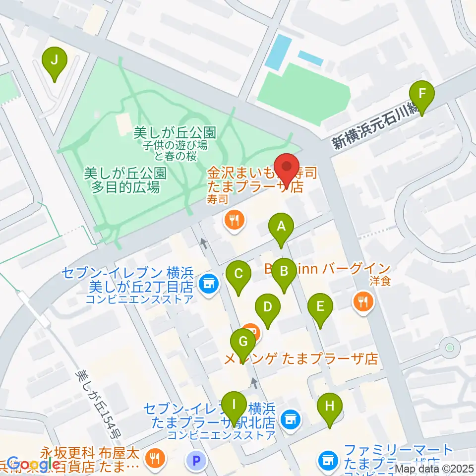 たまプラーザ STUDIO21周辺の駐車場・コインパーキング一覧地図
