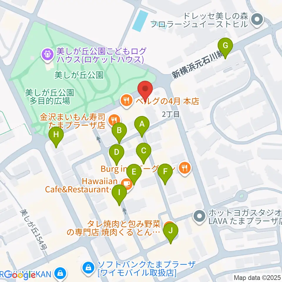 たまプラーザ STUDIO21周辺の駐車場・コインパーキング一覧地図