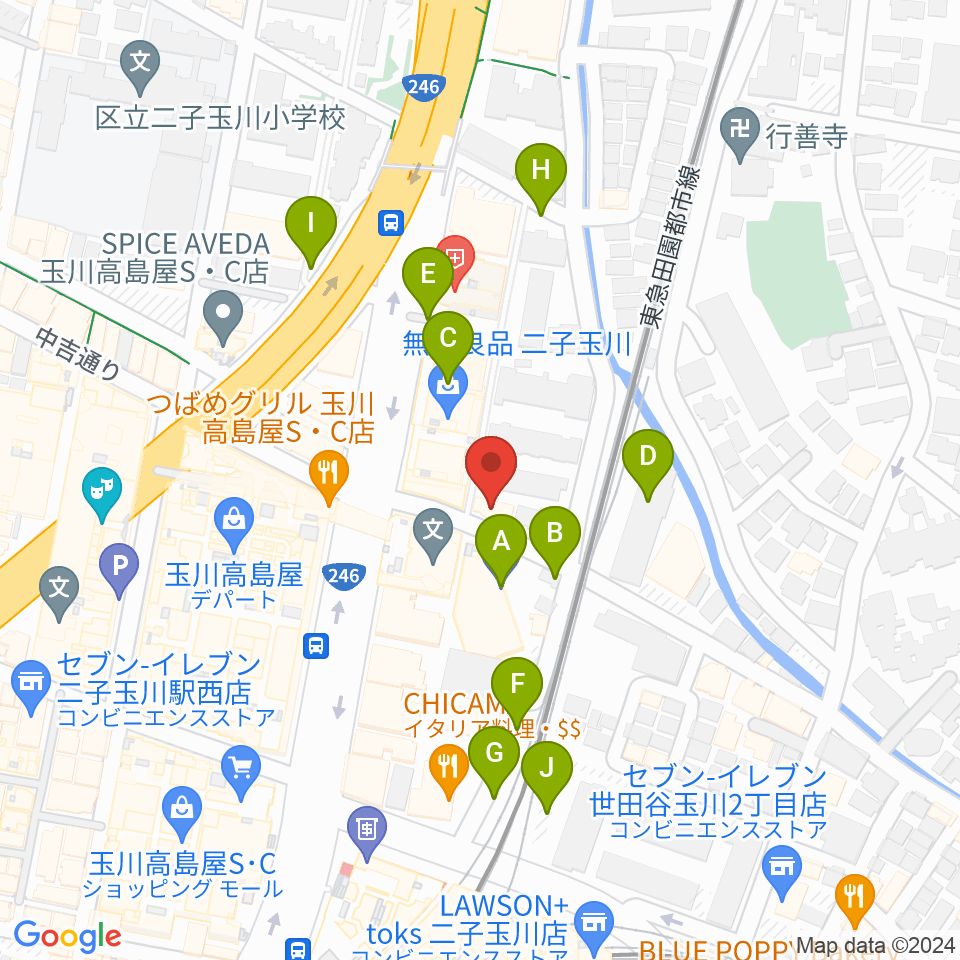 東京音実劇場周辺の駐車場・コインパーキング一覧地図