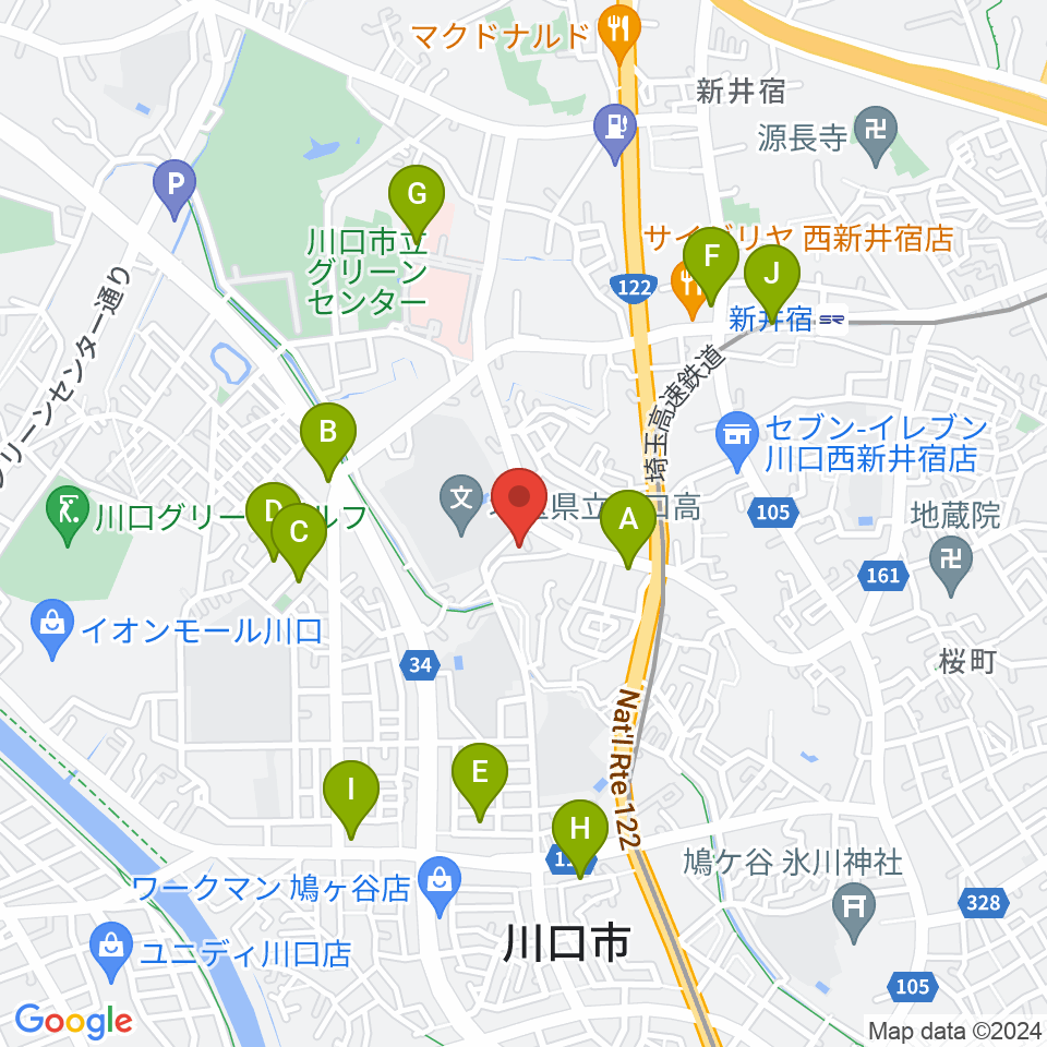 クラシカルスタジオ カルーソ周辺の駐車場・コインパーキング一覧地図