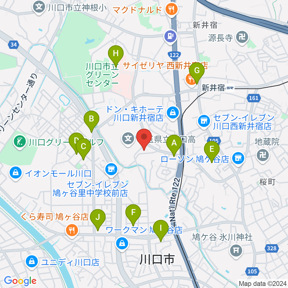 クラシカルスタジオ カルーソ周辺の駐車場・コインパーキング一覧地図