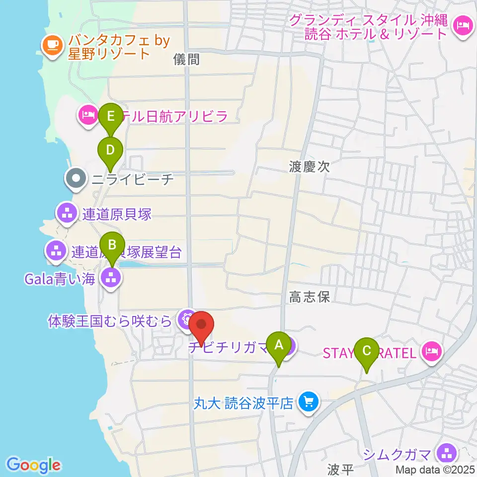 三線工房まちだ屋周辺の駐車場・コインパーキング一覧地図