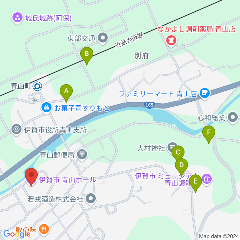 青山ホール周辺の駐車場・コインパーキング一覧地図