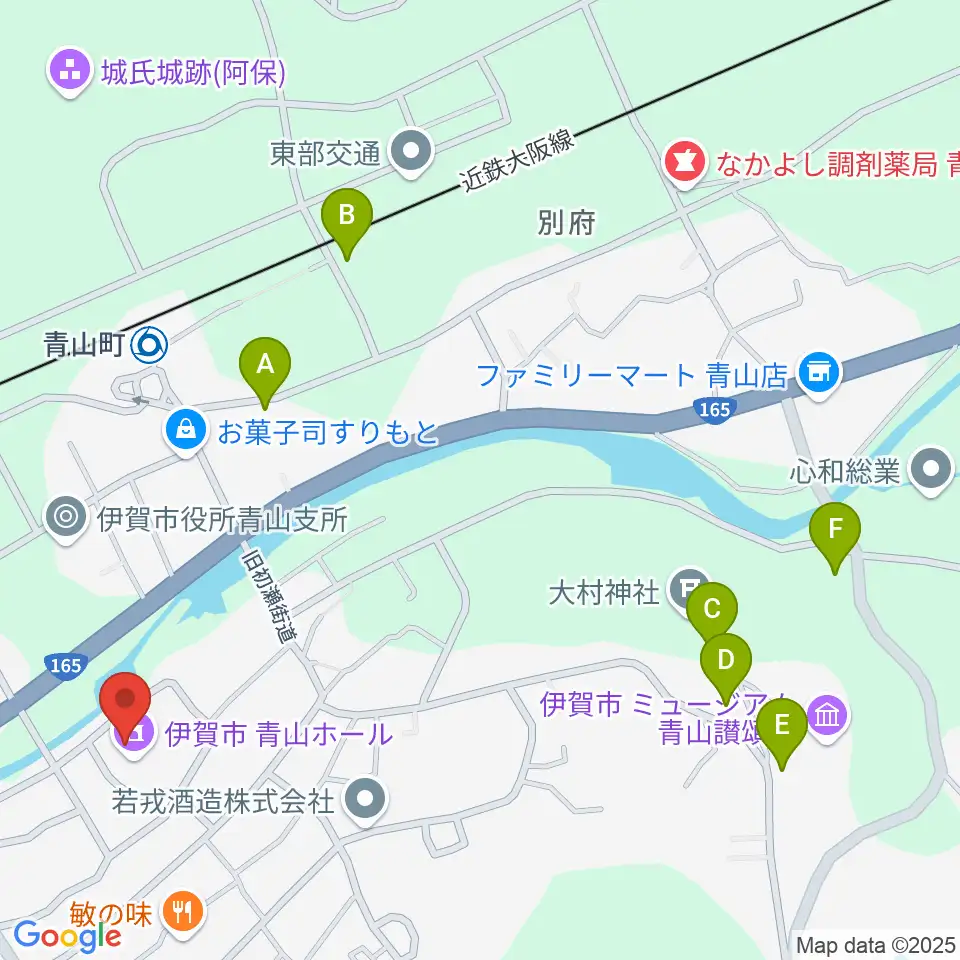 青山ホール周辺の駐車場・コインパーキング一覧地図
