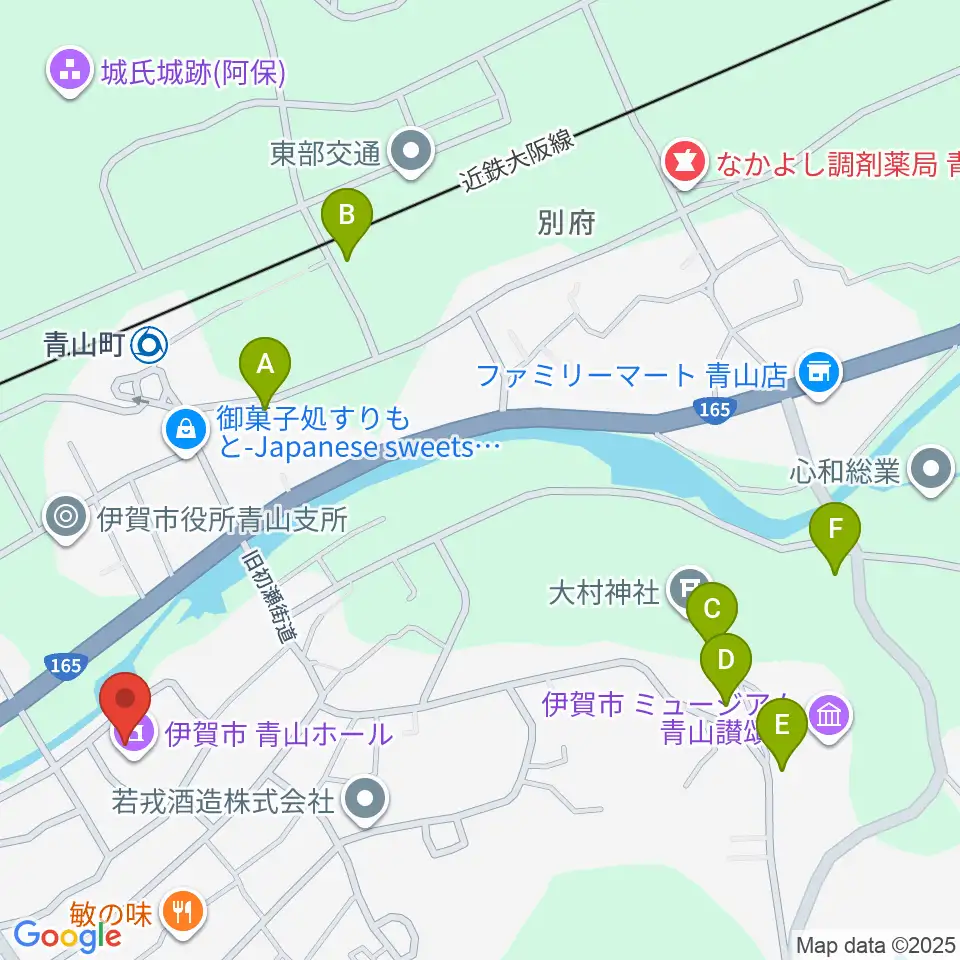 青山ホール周辺の駐車場・コインパーキング一覧地図