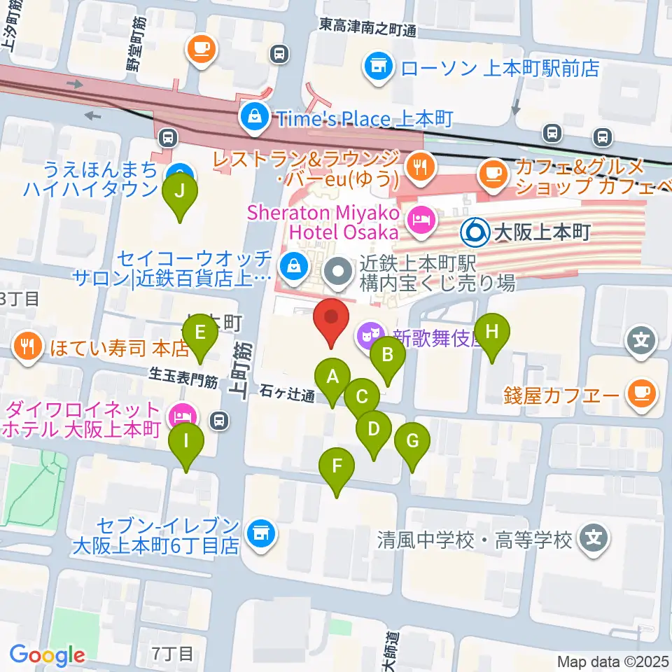 新歌舞伎座周辺の駐車場・コインパーキング一覧地図