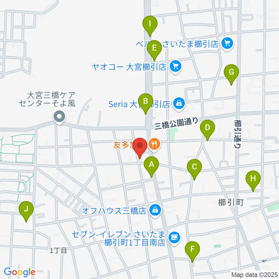 岸音楽教室周辺の駐車場・コインパーキング一覧地図