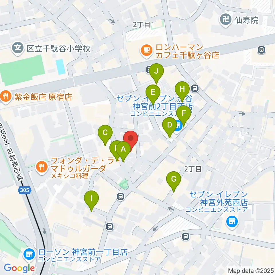 STUDIO SHANGRI-LA周辺の駐車場・コインパーキング一覧地図
