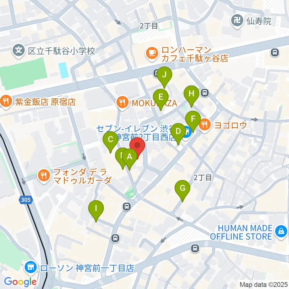 STUDIO SHANGRI-LA周辺の駐車場・コインパーキング一覧地図