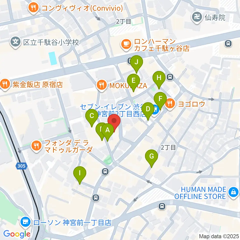 STUDIO SHANGRI-LA周辺の駐車場・コインパーキング一覧地図