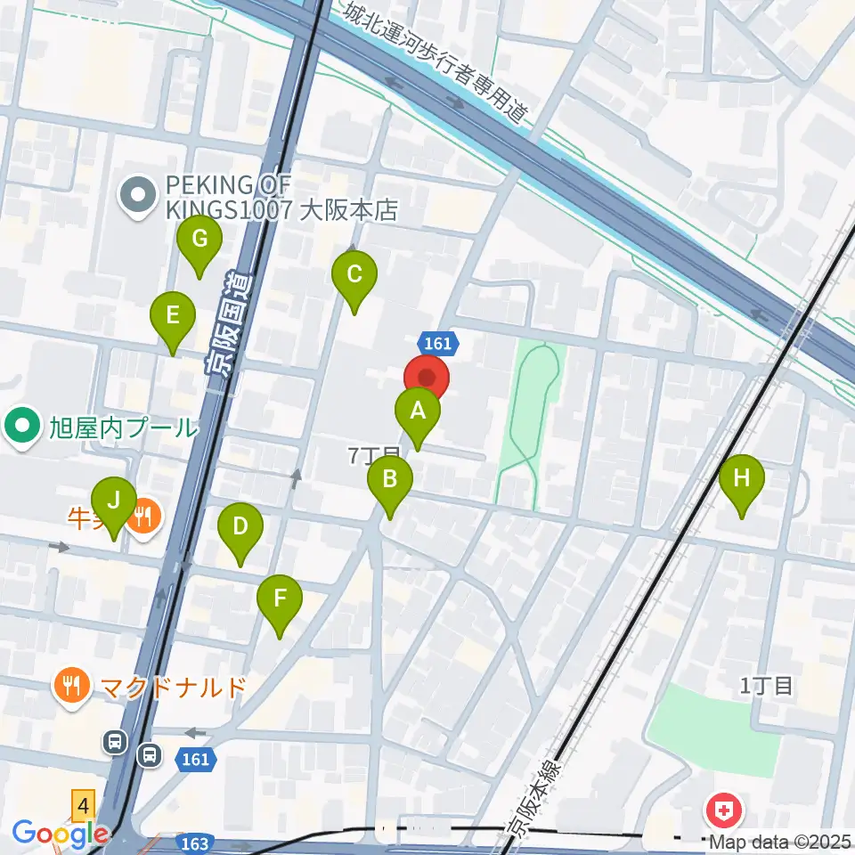 TEN-ON音楽教室周辺の駐車場・コインパーキング一覧地図
