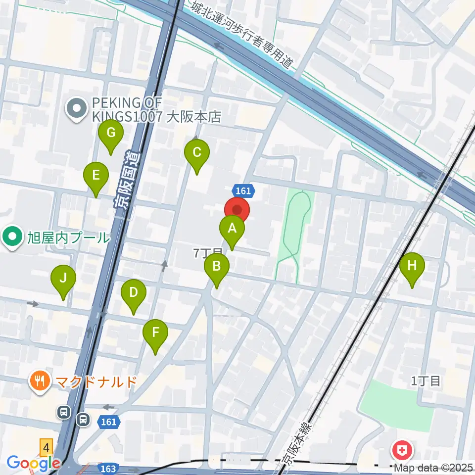 TEN-ON音楽教室周辺の駐車場・コインパーキング一覧地図