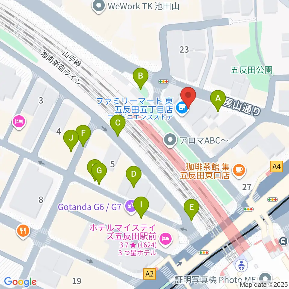 佐野ギター教室周辺の駐車場・コインパーキング一覧地図
