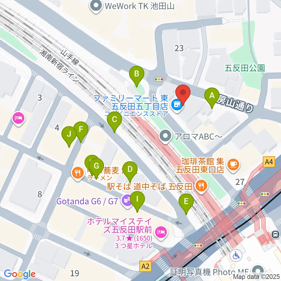 佐野ギター教室周辺の駐車場・コインパーキング一覧地図