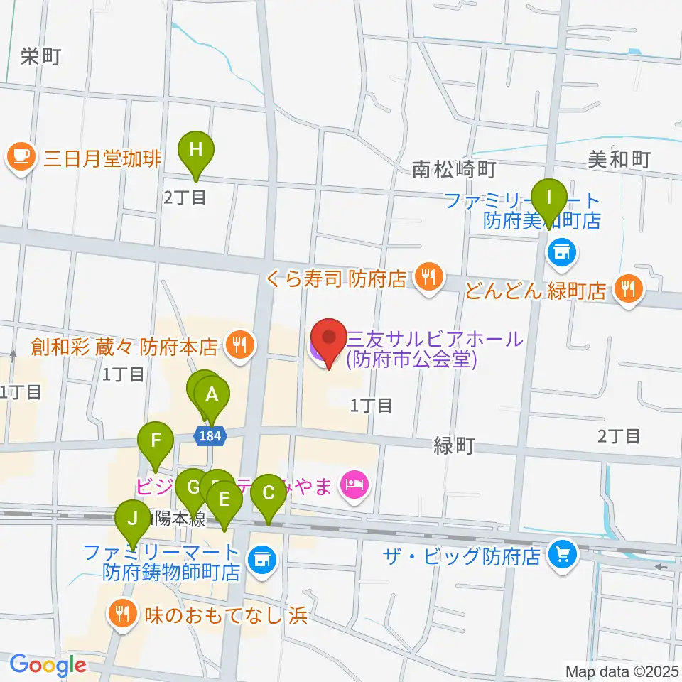 三友サルビアホール周辺の駐車場・コインパーキング一覧地図