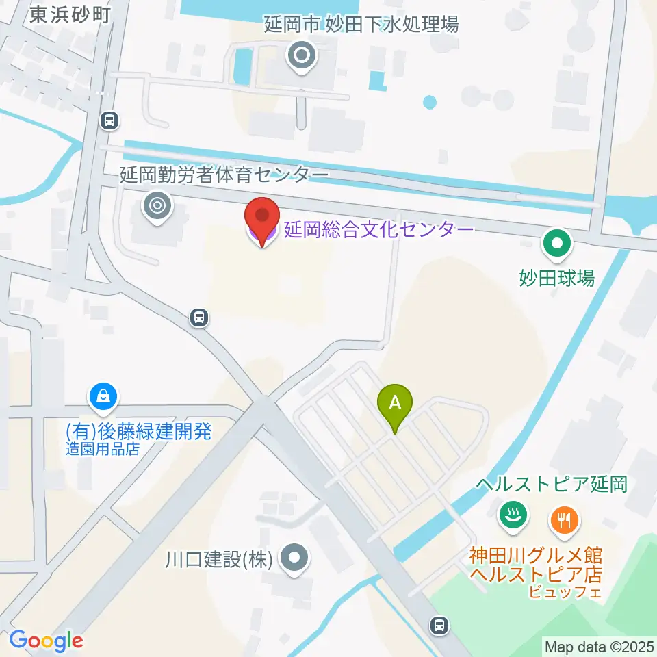 延岡総合文化センター周辺の駐車場・コインパーキング一覧地図