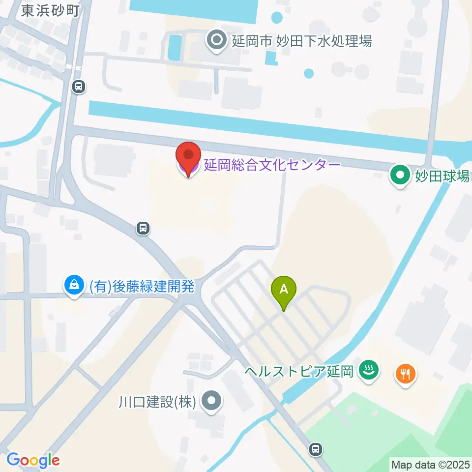 延岡総合文化センター周辺の駐車場・コインパーキング一覧地図