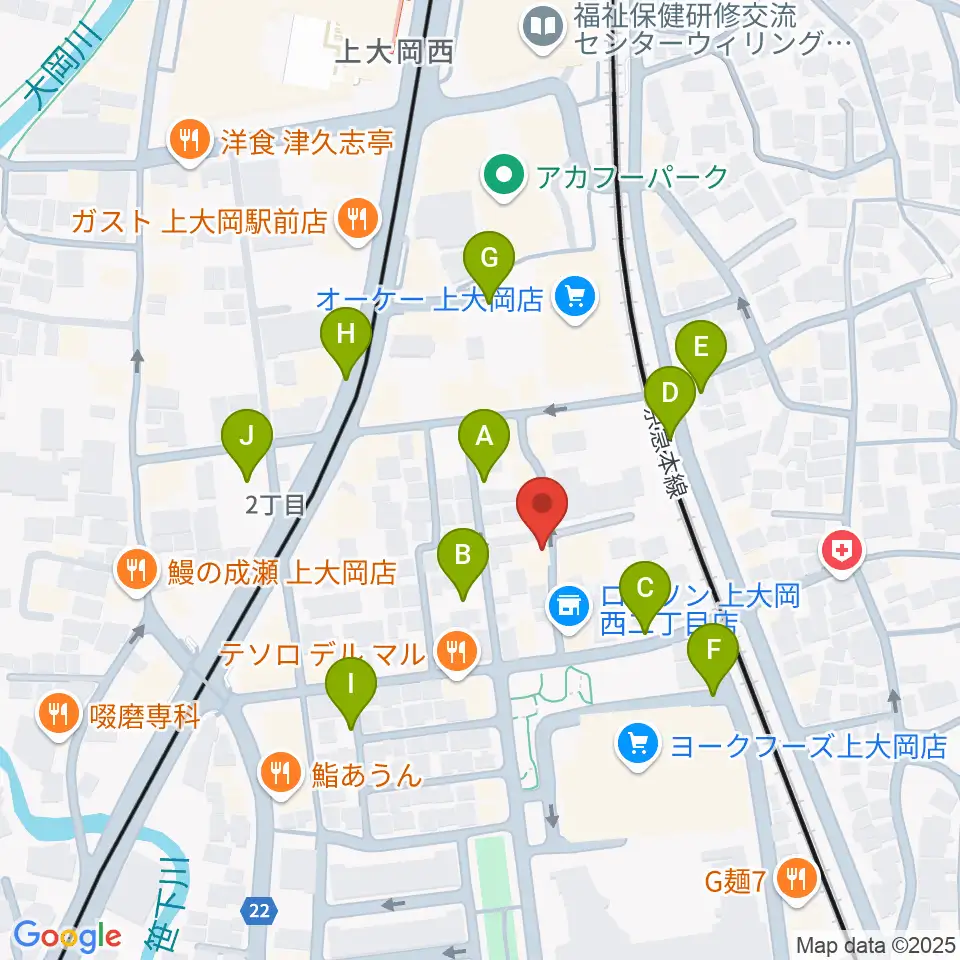 上大岡ギタースクール周辺の駐車場・コインパーキング一覧地図