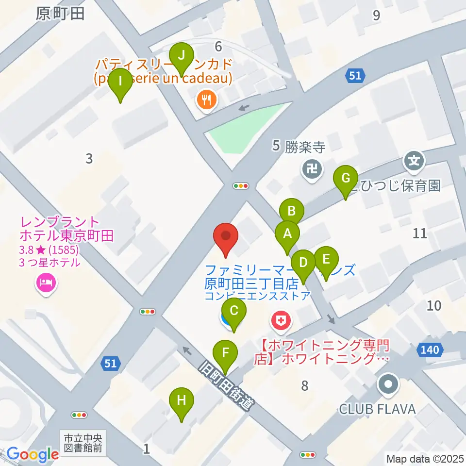 町田アイビー周辺の駐車場・コインパーキング一覧地図