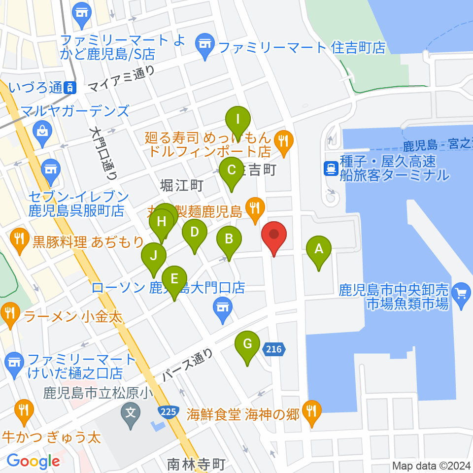 Sitieraホール周辺の駐車場・コインパーキング一覧地図