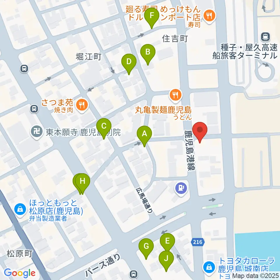 シティエラ周辺の駐車場・コインパーキング一覧地図