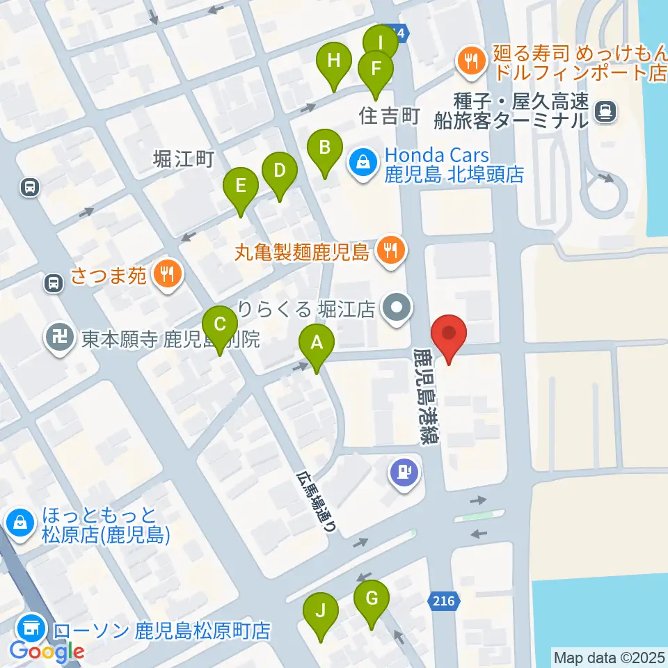 シティエラ周辺の駐車場・コインパーキング一覧地図