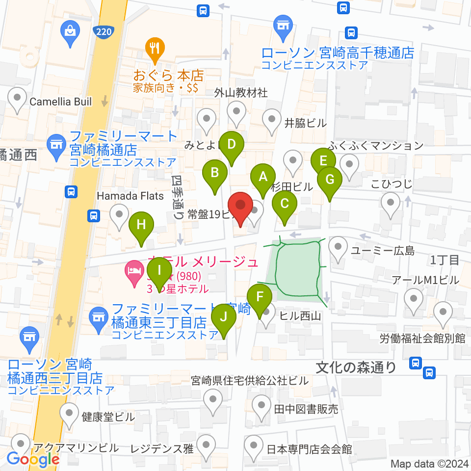 ドラゴンヘッド音楽スタジオ周辺の駐車場・コインパーキング一覧地図