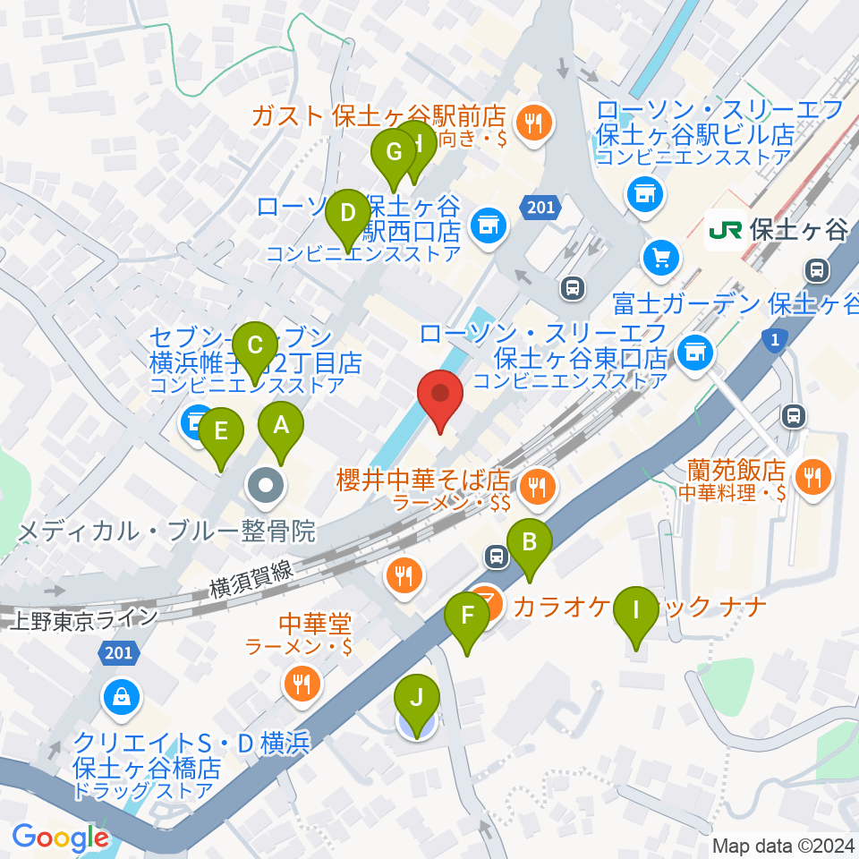 泉ギター教室周辺の駐車場・コインパーキング一覧地図