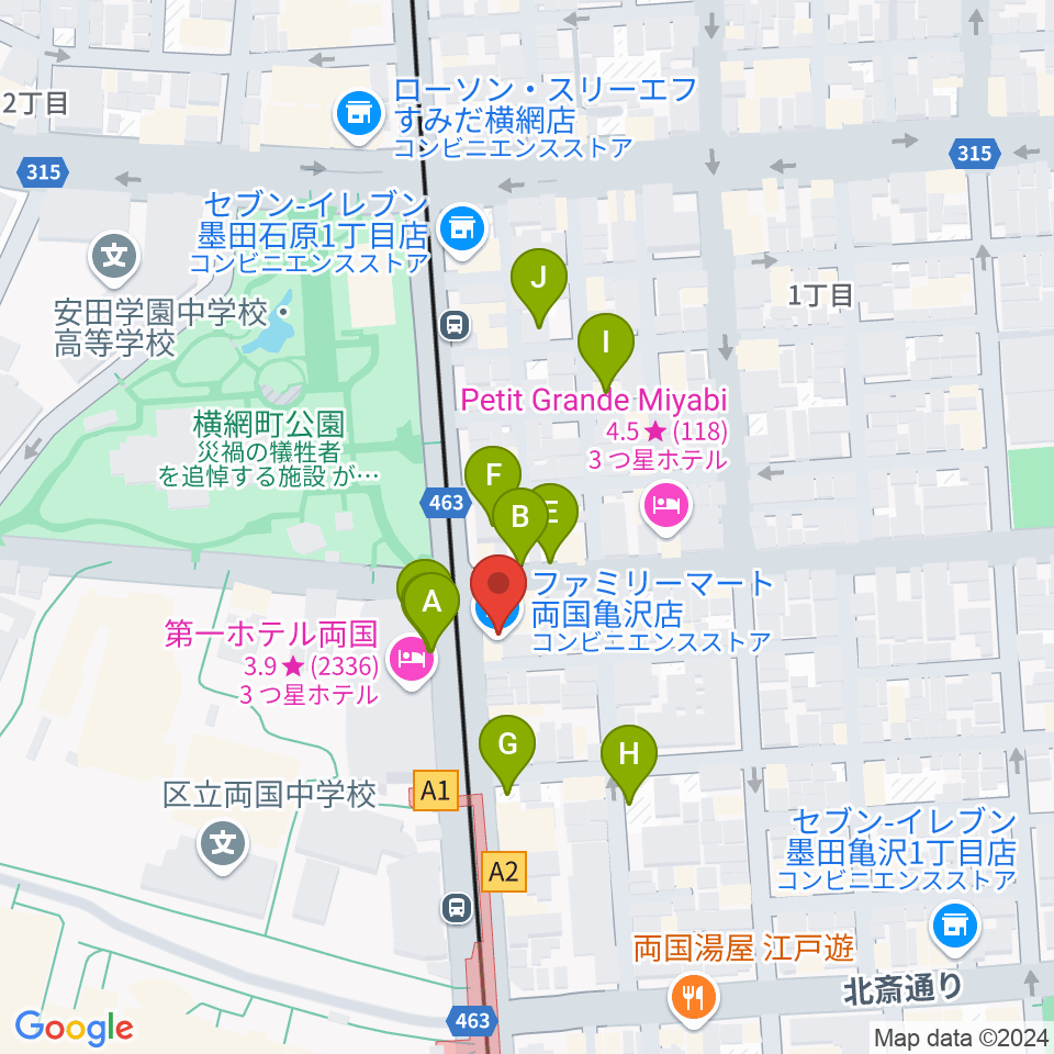 る・みゅう音楽教室周辺の駐車場・コインパーキング一覧地図