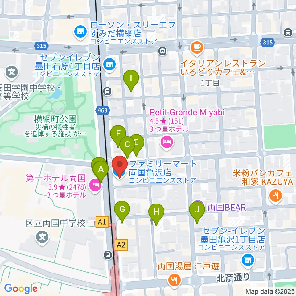 る・みゅう音楽教室周辺の駐車場・コインパーキング一覧地図