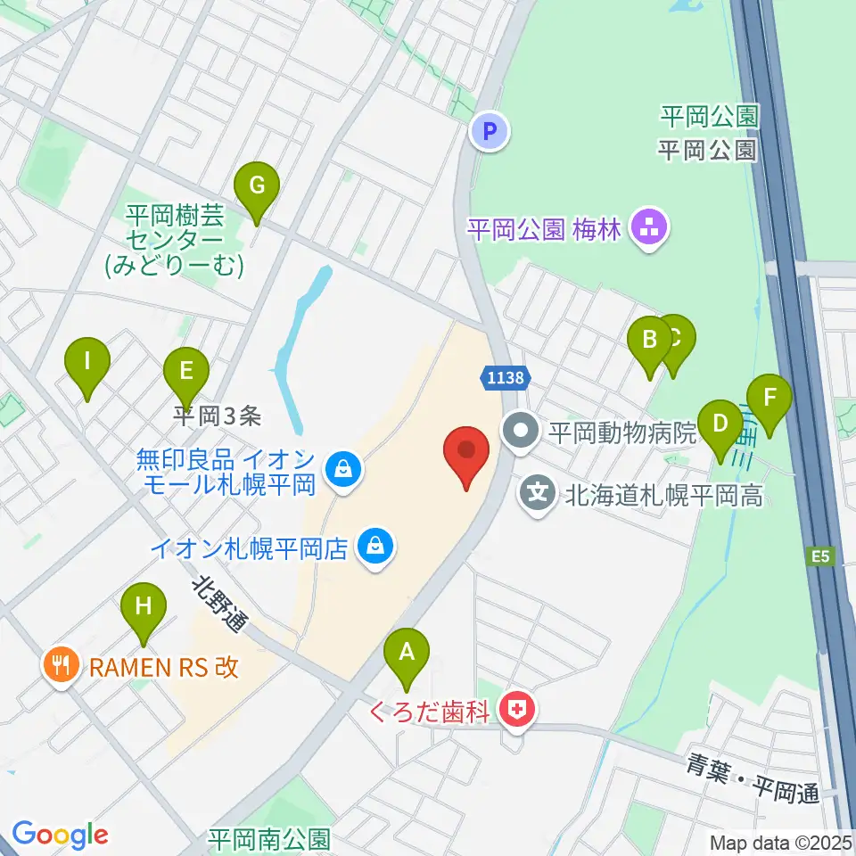 札幌カルチャーセンター平岡周辺の駐車場・コインパーキング一覧地図