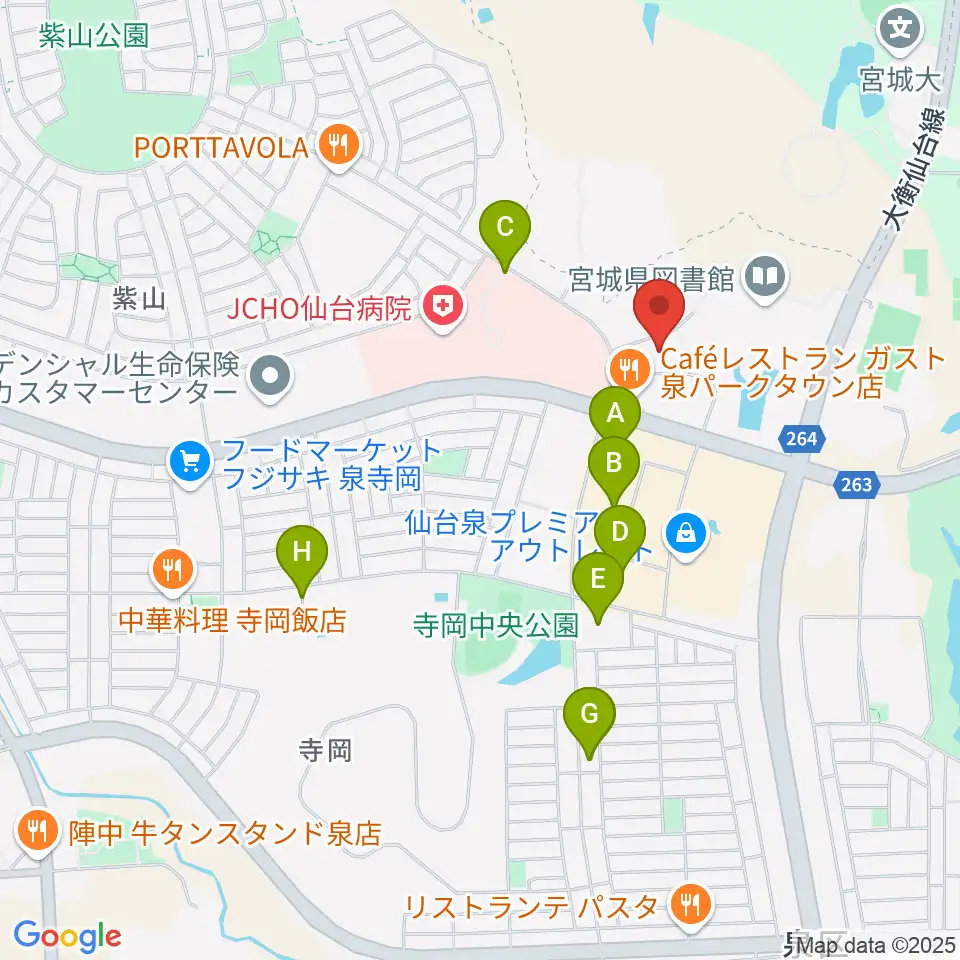 泉パークタウンカルチャーセンター周辺の駐車場・コインパーキング一覧地図
