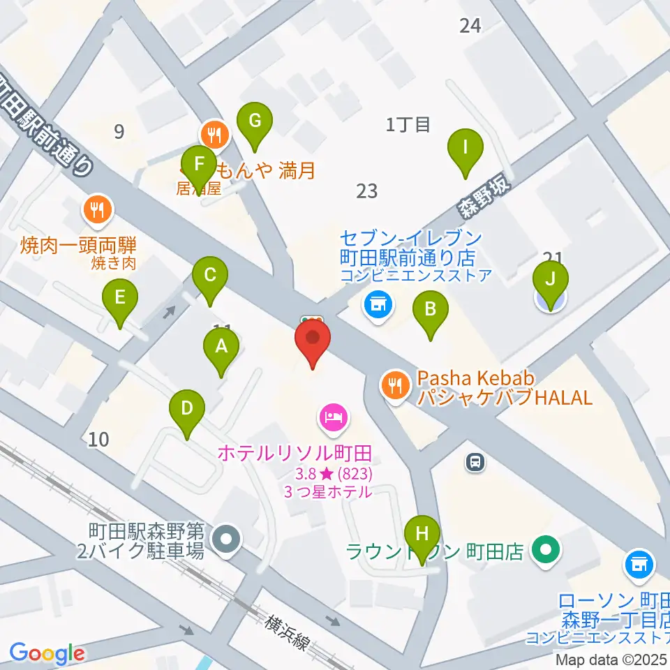 弦楽器工房シゲッティ周辺の駐車場・コインパーキング一覧地図