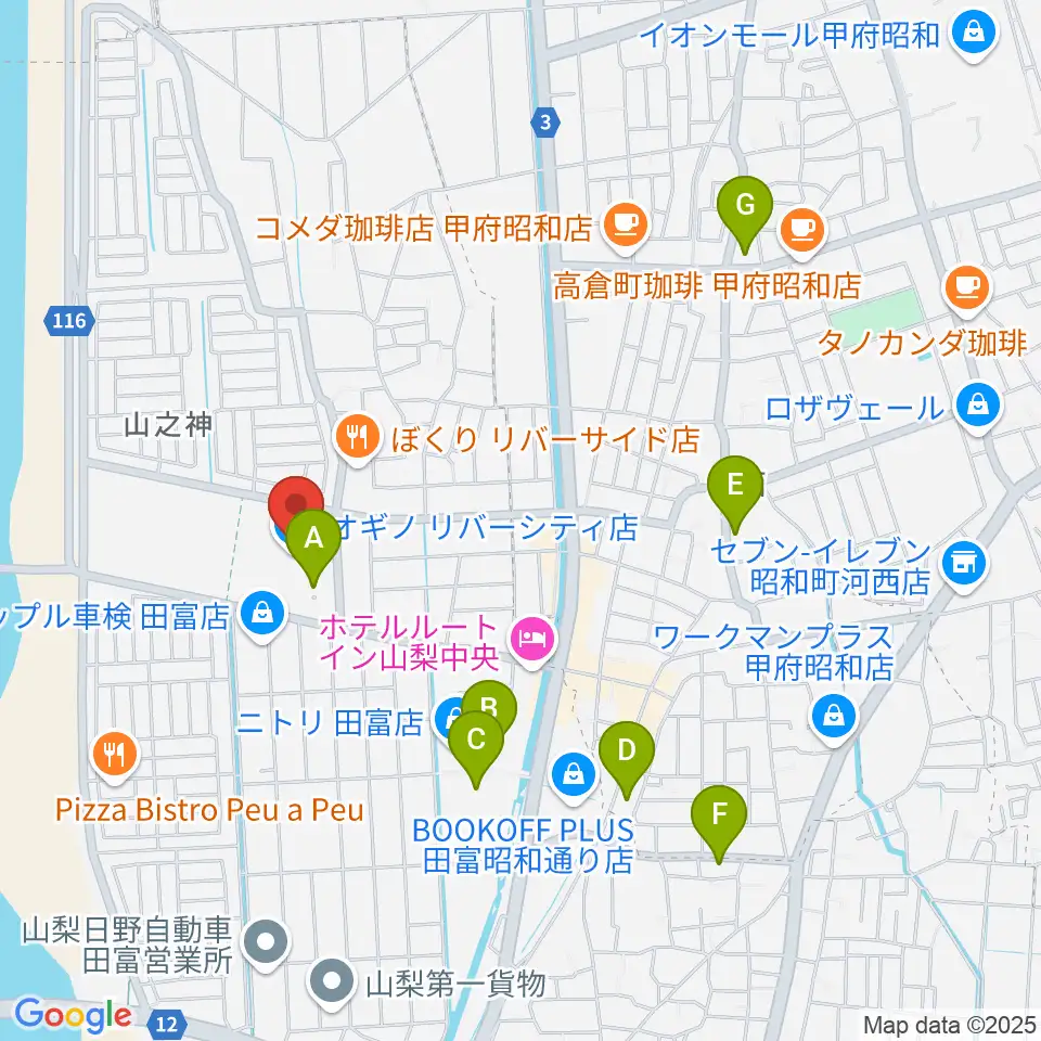 リバーシティーカルチャーセンター周辺の駐車場・コインパーキング一覧地図