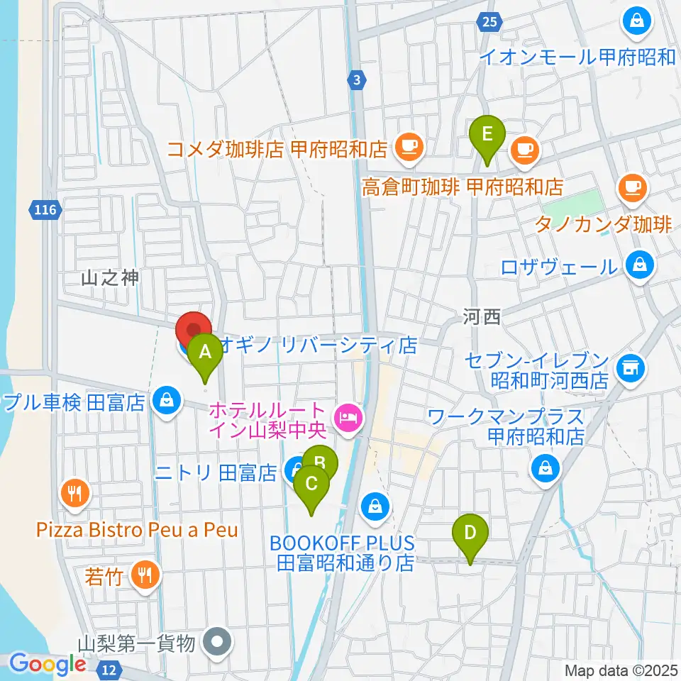 リバーシティーカルチャーセンター周辺の駐車場・コインパーキング一覧地図