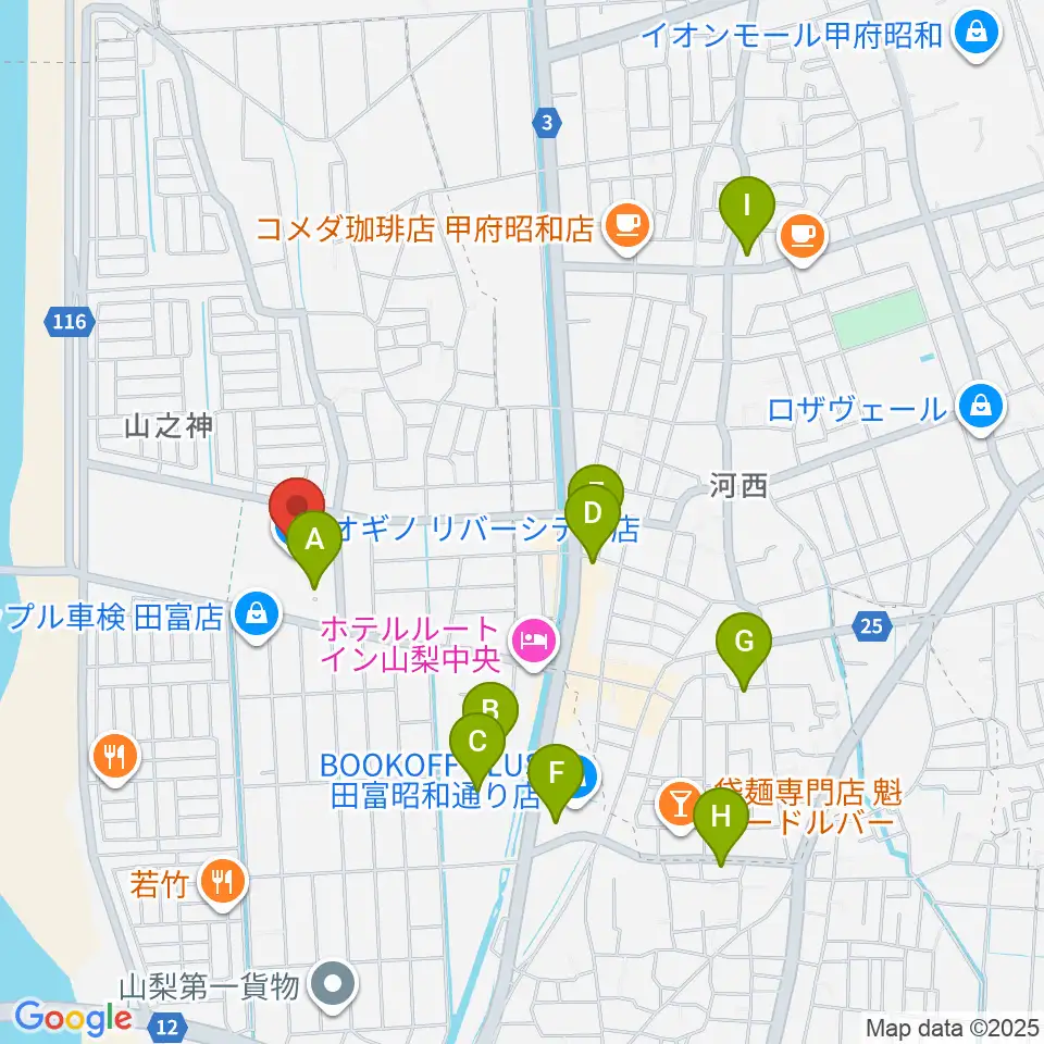 リバーシティーカルチャーセンター周辺の駐車場・コインパーキング一覧地図